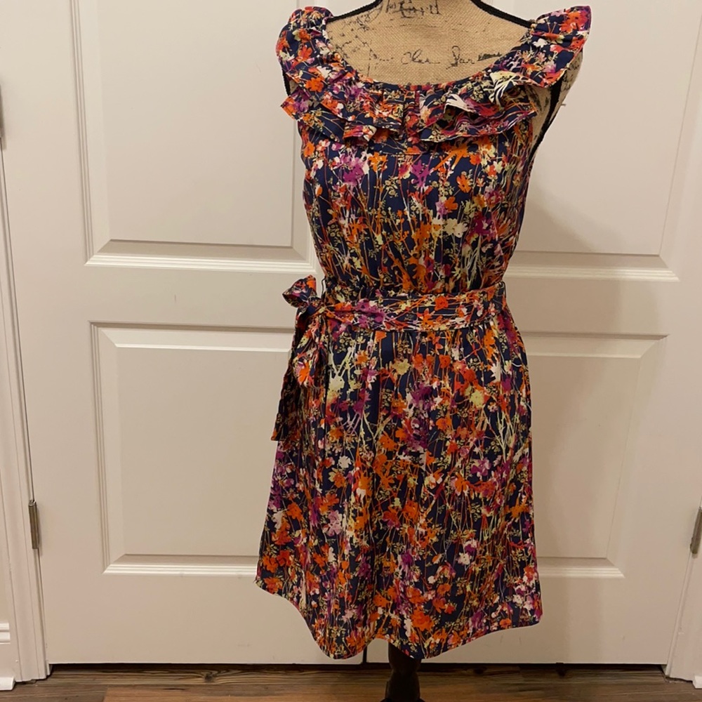 Mossimo TARGET size S orange multi colored dress, excellent condition